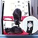 YIAN BABY Cat Window Perch Hammock With Upgraded Version 4 Big Suction Cups Holds Up To 35lbs Pets Flexible Durable Pet Cat Seat Bed Perch (Red, Double)