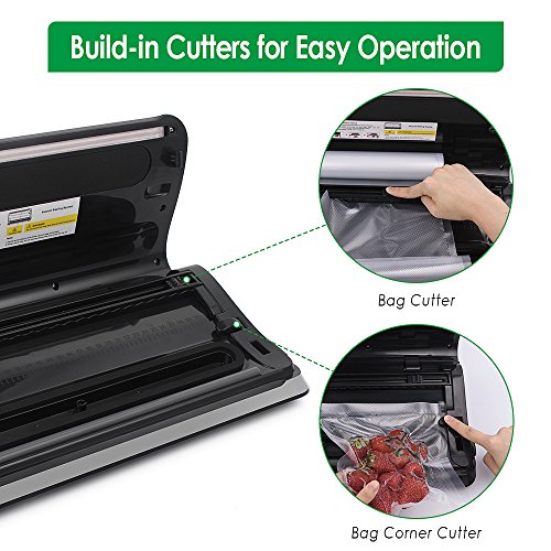 image for Vacuum Sealer Machine,CHULUX Dry Moist Food Preservation Sealer with T