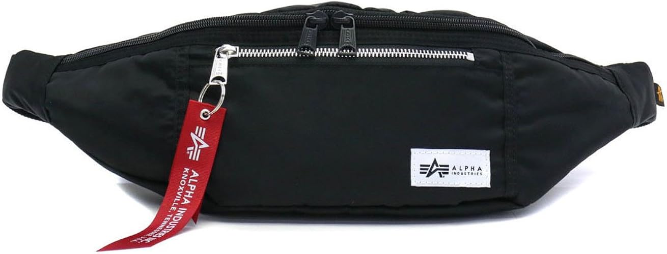 Amazon アルファインダストリーズ Alpha Industries Ma 1 ウエストバッグ ブラック Alpha Industries Inc アルファ インダストリーズ ウエストバッグ