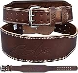 RDX Weight Lifting Belt for Fitness Gym - Adjustable Leather Belt with 4