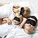 Sleep Mask 3D Contoured Eye Mask for Sleeping No Pressure On Eyes Super Soft Shading Blindfold Sleeping Mask Face Mask Eyeshade for Men Women Kids Great for Blocks Light Travel Night Sleeping Naps