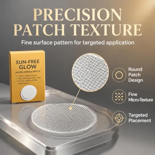 Sun-Free Glow Micro-Needle Tanning Patches, 2026 New Glow Tanning Patches, 4 Box Patches, Self Tan Patches for Natural-Looking Colour, Streak-Free Finish, Gentle Home Tanning Use