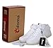 Odema Women Men High Top USB Charging LED Sport Shoes Flashing Sneakers, White, 7.5 B(M) US