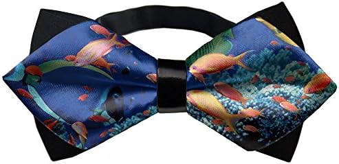 YEAHSPACE Fish Gift Mens Pre-tie Double Layers Party Bow ties