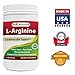 Best Naturals L-Arginine Powder 1 Pound - Pure Pharmaceutical Grade Free Form - Best Amino Acid Arginine Supplements for Women & Man - Promotes Circulation and Supports Cardiovascular Health