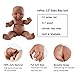 HiPlay African American Baby Doll, Lifelike Silicone Vinyl Naked Boys/Girls, Newborn Baby Dolls for Kids Toys/Nursing Practice/Teaching/Photography - Size & Gender Selectable (12