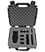 Casematix DroneSafe Rugged Mini Drone Carry Case Compatible with Dji Mavic Pro Foldable Drone Combo with Remote Control , Extra Batteries , Propellers and More , Includes Case Only