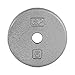 CAP Barbell Cast Iron Standard 1-Inch Weight Plates, Gray, Single, 5 Pound