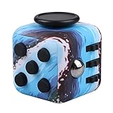 Evermarket Fidget Cube EDC Toys Relieves Stress and Anxiety for Children and Adults,Blue Ocean