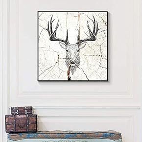 Floating Framed for Living Room Bedroom Wooden Background Animal for