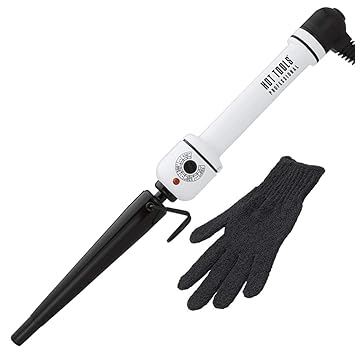 hot tools white curling iron