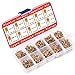 Ceramic Capacitor Assortment Kit - Set of 600 Small Assorted Capacitors from 100 nF to 10 uF in a Box - Non-Polarized Disc Capacitor Component Set from Plusivo