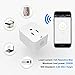 2 Pack WiFi Plug, Mini Smart WiFi Outlet Works with Voice Activated Alexa Echo and Google Home Assistant, Remote Control Compatible with iOS/Android Smart Phones/Tablets