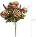 Duovlo Fake Flowers Vintage Artificial Peony Silk Flowers Wedding Home Decoration,Pack of 1 (Coffee)