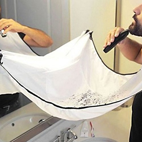 Hacloser Facial Beard Hair Catcher Apron, Unisex Haircut Apron Shave