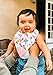 Pickle & Olive Baby Bandana Teething Bibs with Attached Teether- Set of 4 - Floral
