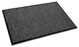 Doortex Eco-Friendly Ribbed Indoor Entrance Mat, Charcoal, 36 x 24 Inches (ECOR2436CH)