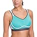 SYROKAN Women's Sports Bra Wireless Comfort High Impact Support Bounce Control Plus Size Workout Bra Green 40DD
