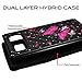 ZASE Design Galaxy Note 8 Case, for Samsung Galaxy Note8 Hybrid Dual Layer Protection Jewel Rhinestone [Shock Resistant Defender] Hard Shell Crystal Bling Cute Cove (Diamond Hot Pink Butterfly Flower)