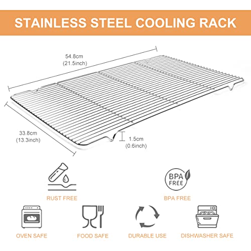 100 Stainless Steel Heavy Duty Cooling Rack and Baking Rack, Oven and