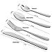 Silverware Flatware Cutlery Set, Stainless Steel Utensils Service for 2, Include Knife/Fork/Spoon, Mirror Polished, Dishwasher Safe(8 Pieces)