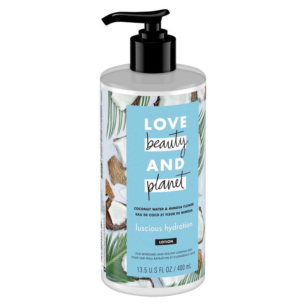 Love Beauty & Planet Luscious Hydration Body Lotion Coconut Water and Mimosa Flower 13.5 oz : Beauty