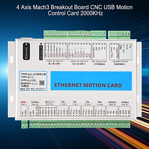 Mach3 Motion Card 4 Axis USB CNC Breakout Board Motion Control Card 2000KHz - Thumbnail 6