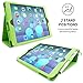 Snugg iPad 9.7 (2018/2017) & iPad Air Case, Green Leather Smart Case Cover Apple iPad Air and New iPad 2017 9.7