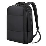 REYLEO Backpack Business Laptop Backpack Men Women School Bag Water-resistant Rucksack for Work College Travel - Black RB07