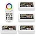 WiFi Compatible RGB+White Controller Kit: 4pcs RGBW Multi Zone Controllers + RF Remote - 4-Zone RGBW LED Controller - Compatible with Smartphone/Tablet PC (Hub not Included)