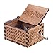 LA-PIN Wood Musical Box, Antique Carved Wooden Music Box Hand Cranked Music Craft - Harry Potter Main Theme