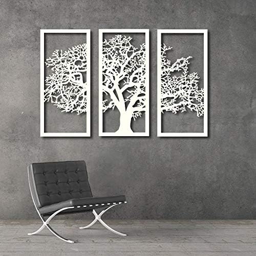 Amazon Com Tubibu 3 Framed Panels Family Tree Tree Of Life Metal
