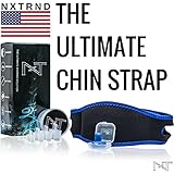 Anti Snoring Devices Chin Strap – Solution for Snoring, Stop Snoring Jaw Straps, Anti Snore Chin Strap for Men and Women, Snore Aid Included are 4 Sets of Nose Vents and 1 Set of Earplugs