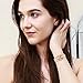 ETEVON Women’s Quartz Rose Gold Wrist Watch with Simple Dial Style and Round Hollow Bracelet Water Resistant, Fashion Luxury Dress Watches for Women (Rose Gold)