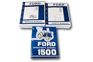AGPUBS Manual Set for Ford 1500 Tractor Service Parts Operators Owners Repair Catalog