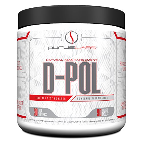 D-Pol Tablets by Purus Labs| Natural Testosterone Booster, D Aspartic Acid, Nitric Oxide Booster | 90 Tablets (30 Servings)