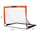 EliteGo Portable Soccer Goal | Instant Pop Up Net | Fiberglass Poles, Sets of 2