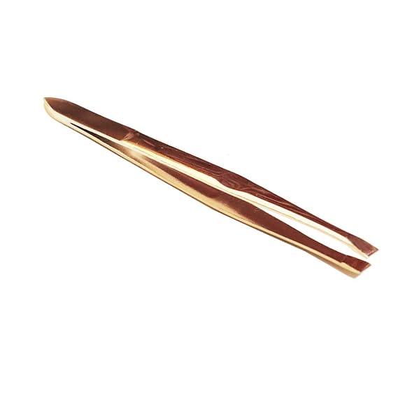 BoldnYoung Slant Tip Tweezers & Eyebrow Plucker for Upper Lip, Eyebrows