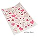 White Doll Bike Seat with Decorate Yourself Stickers for 18 inch Dolls