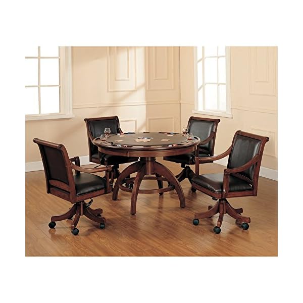 Hillsdale Palm Springs 5 Piece Game Table Set to Poker Tables