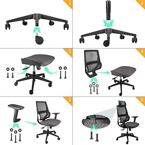 Argomax Mesh Office Chair, Ergonomics X Chair Computer Chair Desk Chair