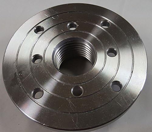 4 Steel Wood Lathe Face Plate, 1 x 8tpi Threaded by MAXWOOD
