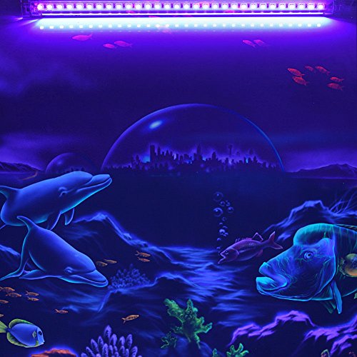 Brillihood LED UV Black Light Fixture, 20W, 4FT T5 Integrated Tube lamp, Fluorescent Blacklight Bulb for Poster, Party, Club, Festivals, Led Stage Lighting with Built-in ON/Off Switch, 4-Pack - Thumbnail 4
