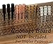 Premium Metal Cribbage Pegs, Set of 12, in Four, 1 5/16” Tall; Tapered to Fit 1/8 Holes, with Green Velveteen Drawstring Storage Pouch