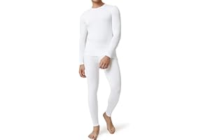 LAPASA Men's Thermal Underwear Set Soft Fleece Lined Long Johns Light/Mid/Heavy Weight Base Layer Top & Bottom M11/M24/M57