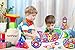 Soyee Magnetic Building Toys Construction Blocks 56pcs Magnetic Tiles STEM Toy Set for 3 4 5 6 Year Old Boys & Girls