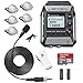 Zoom F1-LP Field Recorder and Lavalier Microphone Bundle with Movo Deadcat Windscreens (5PK) and 32GB Micro SDHC Card