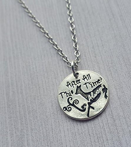 After All This Time? Always. Silver Doe Necklace