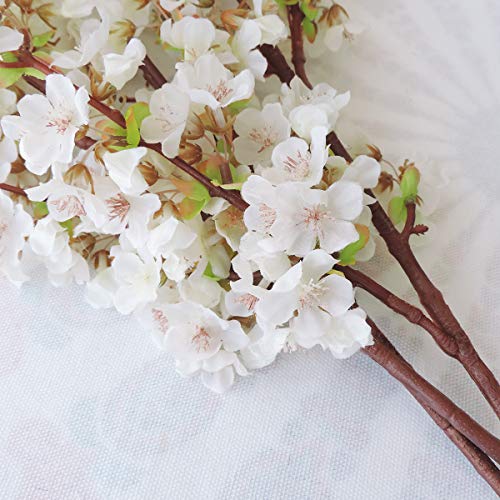 Sunm boutique Silk Cherry Blossom Branches, Artificial Cherry Blossom
