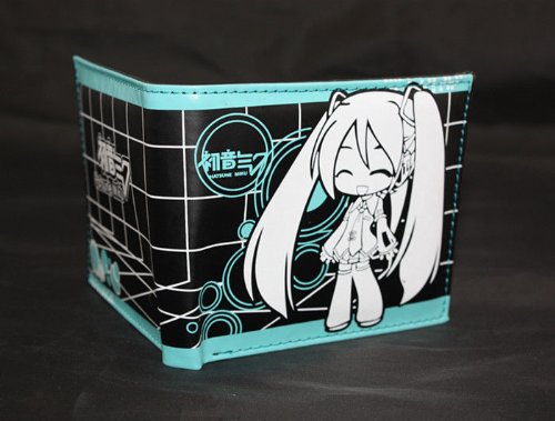 New Vocaloid Hatsune Miku PVC Vinyl Multi Compartment Wallet #1